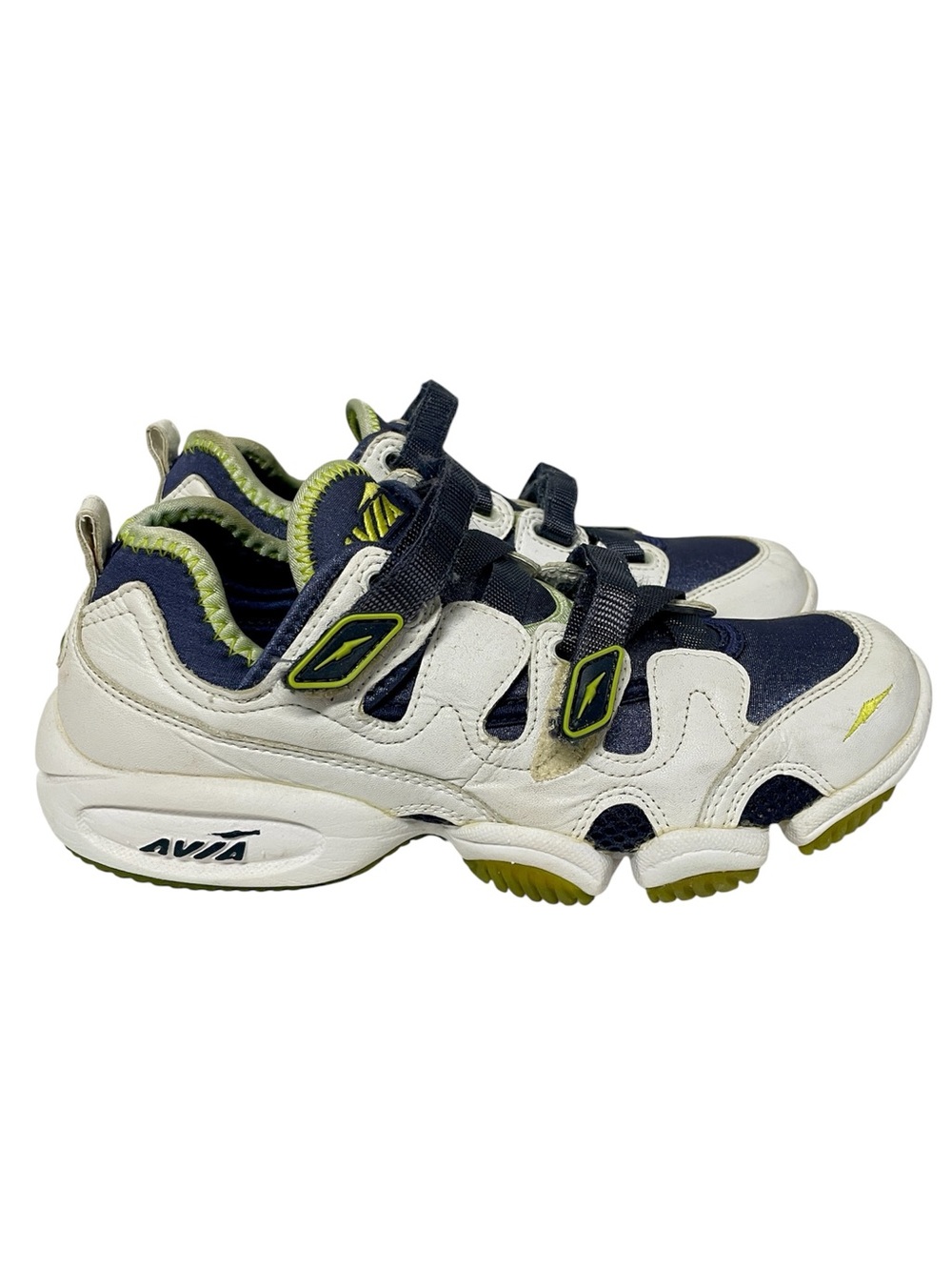Avia Navy, White & Lime Woman’s Athletic Sneakers